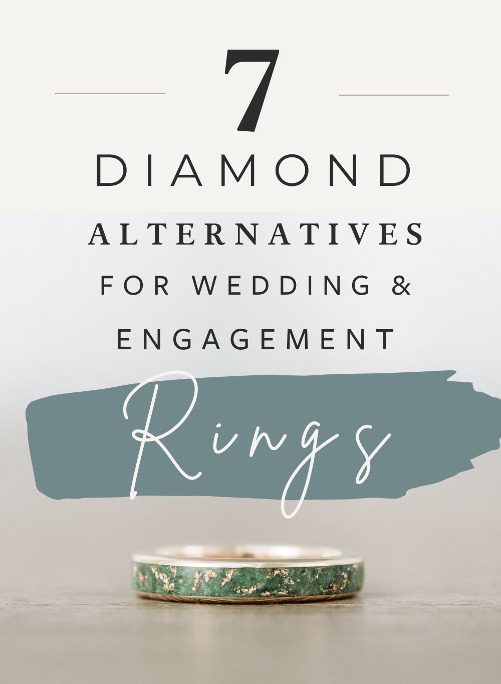 7 Diamond Alternatives for Engagement and Wedding Rings Rustic