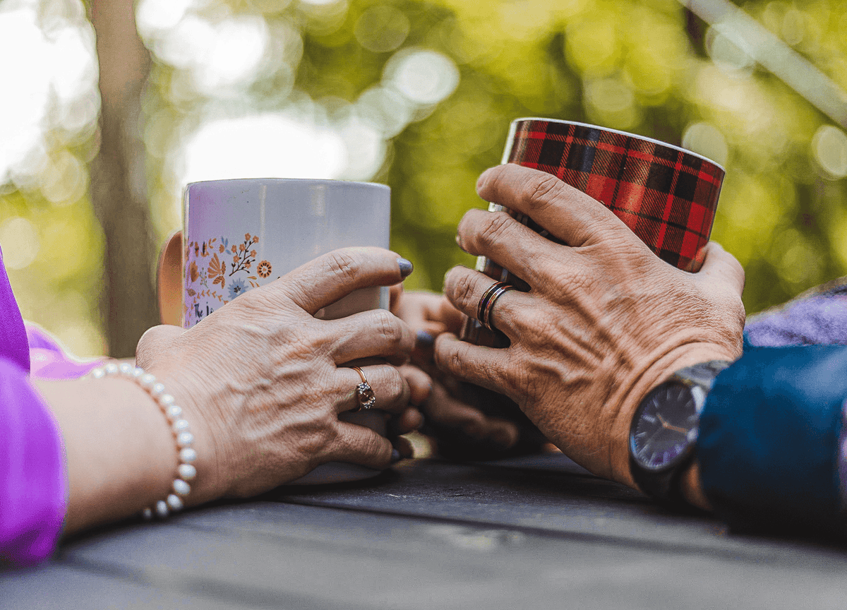 Chad & Melisa Enjoying Their Coffee Time