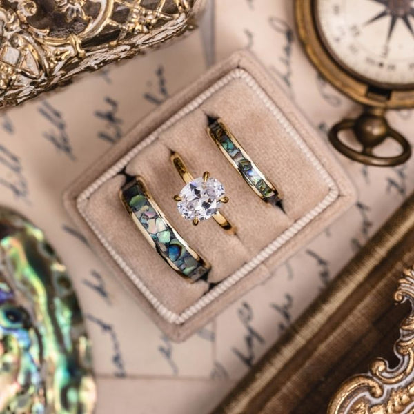 Three Ways to Carry the Same Design Language Through a Wedding Ring Set