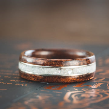 3-Inlay Custom Wood Ring