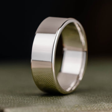 :: Shown in 8mm Wide | White Gold