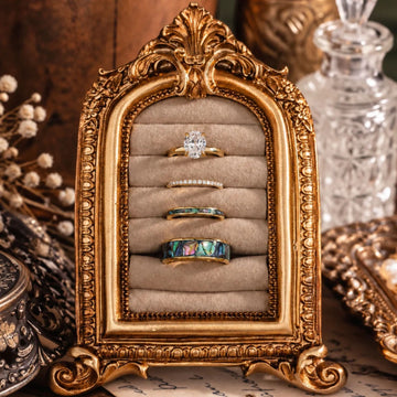 Brynn, Jolene, Paua Bridal Wedding Set Rustic and Main :: The Brynn, Jolene & Paua | Yellow Gold