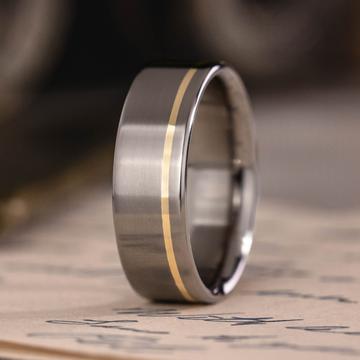 ::Shown in 8mm | Yellow Gold Inlay