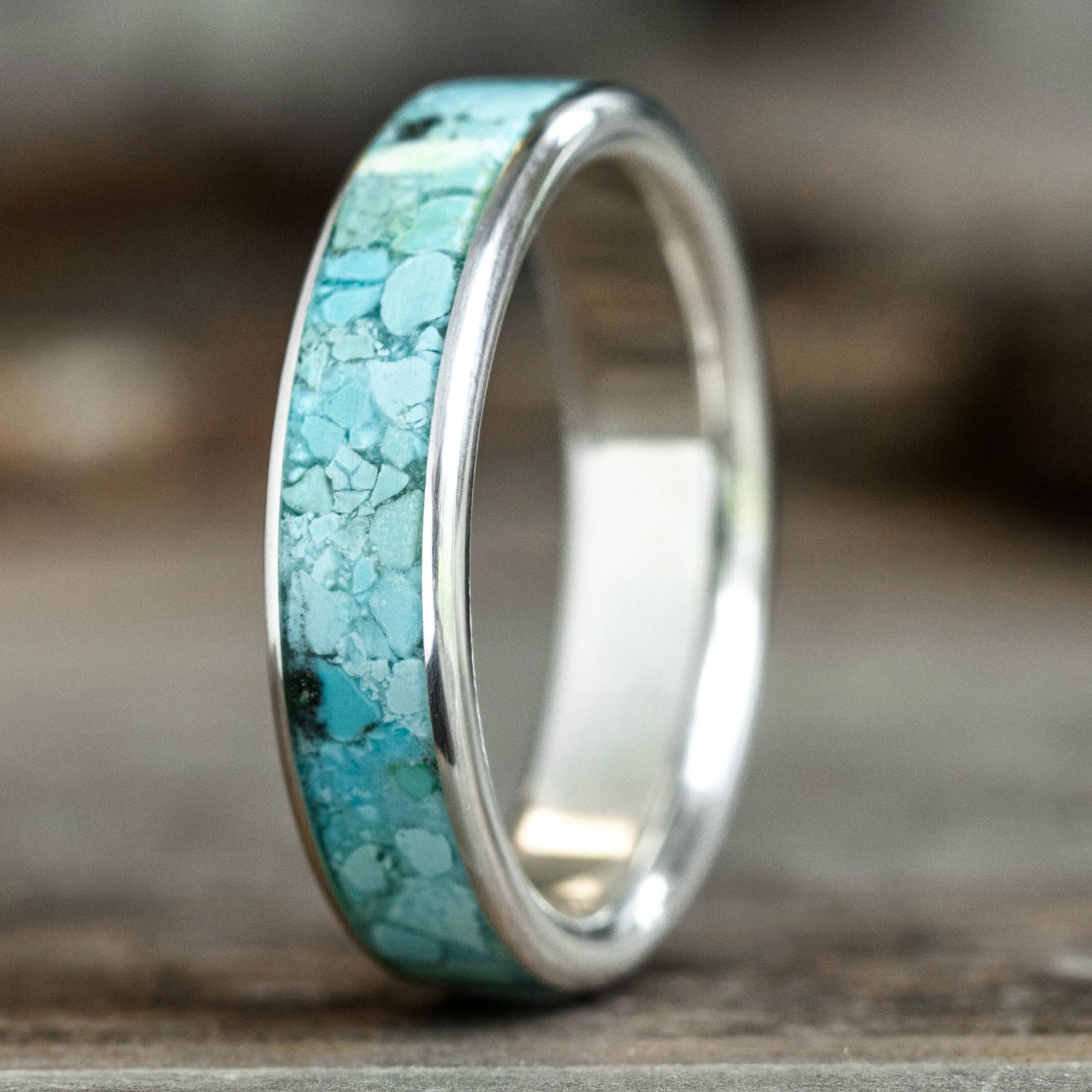 Mens Turquoise authentic Sterling Silver Ring