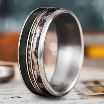 Custom Design - 3-Inlay Metal Center Ring 6XQo60Nlu4076ueK5nx-dcvd