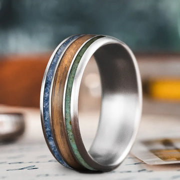 Custom Design - 3-Inlay Wide Center Ring YtFC7z-kVUVfpnJgM5dwwGSq