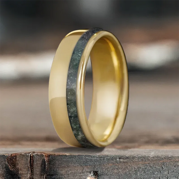 Custom Design - Single Offset Inlay Ring xSWpCvzT1vbazVGUCg87i1SW