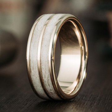 ::Shown in 8mm Wide | 14K Yellow Gold