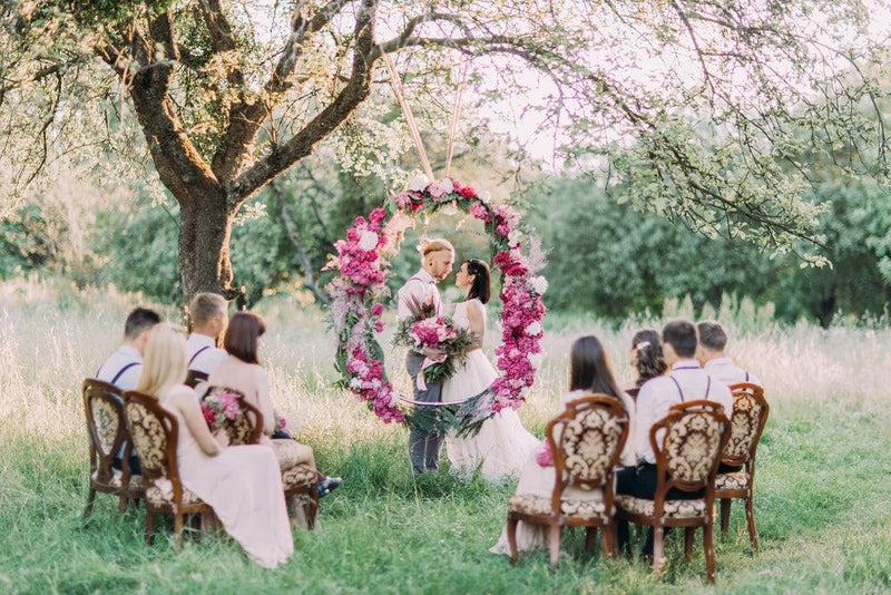 outdoor meaningful wedding ceremony