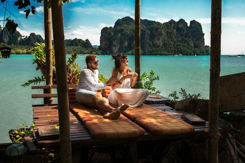 Couple honeymooning in Thailand