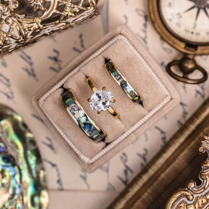 Three Ways to Carry the Same Design Language Through a Wedding Ring Set