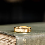 (In-Stock) The Architect | Men's Classic 14k Yellow Gold Wedding Band - Size 10.5 | 5mm Wide