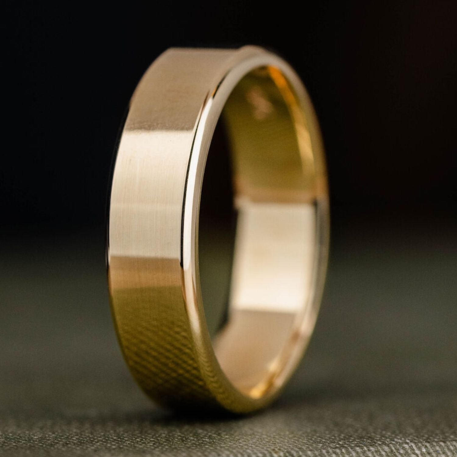 Brushed yellow gold wedding band | Honestweddingadvice.com