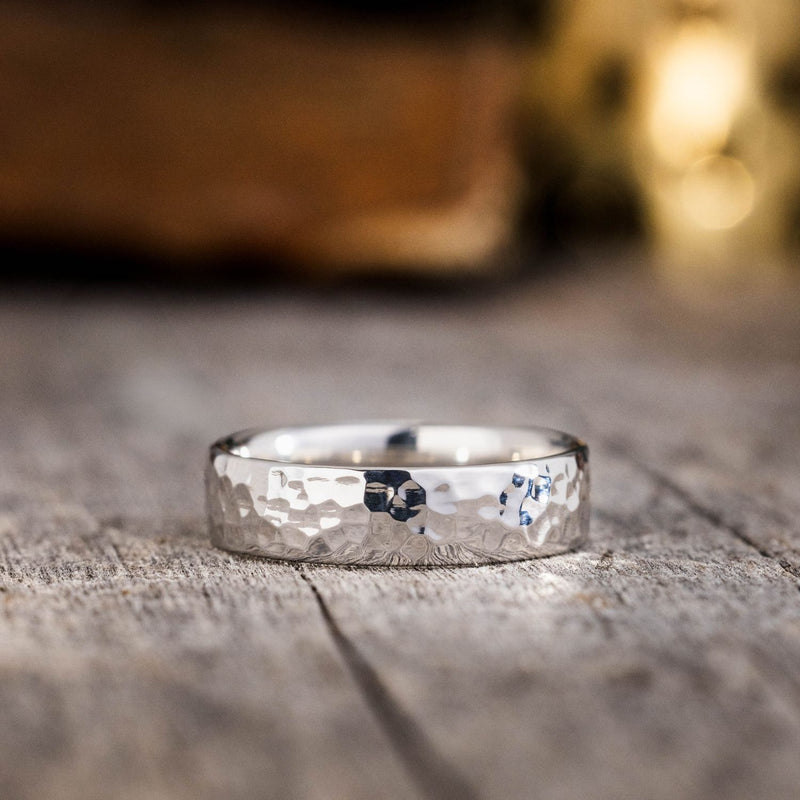 6mm-mens-hammered-silver-wedding-band-the-arche-rustic-and-main