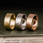 Shown in 10k Yellow, White & Rose Gold | 8mm Wide