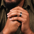 ::Shown in 8mm Wide | Black Titanium