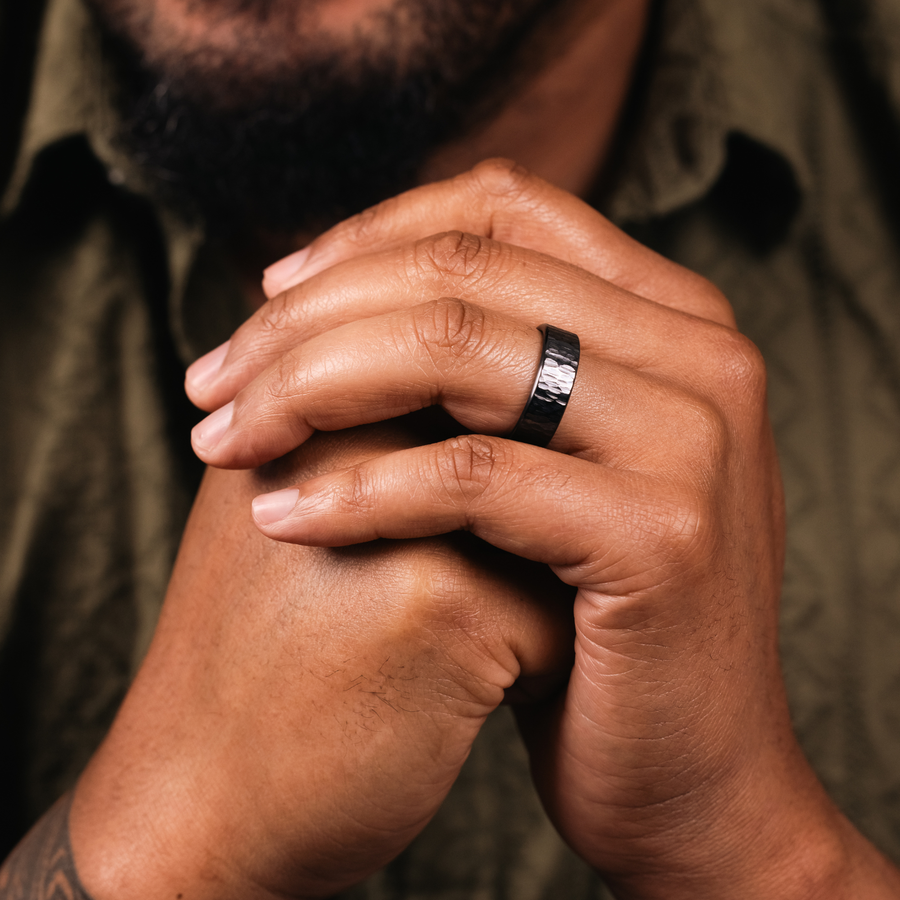 ::Shown in 8mm Wide | Black Titanium