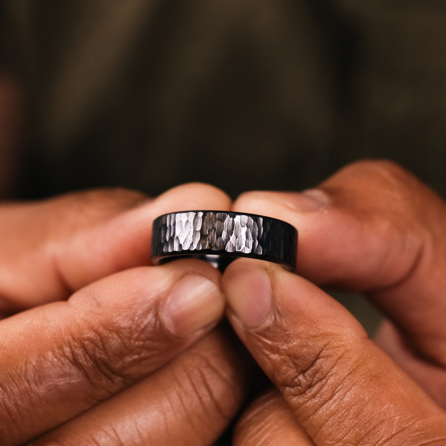 ::Shown in 8mm Wide | Black Titanium