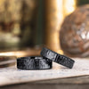 Alder-Noir-bark-texture-black-titanium-mens-wedding-band-rustic-and-main