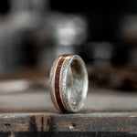     Americano-weathered-maple-wood-coffee-dual-brass-inlays-wood-mens-wedding-band-rustic-and-main