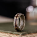  Analyzing image      Americano-weathered-maple-wood-vintage-coffee-dual-gold-inlays-wood-mens-wedding-band