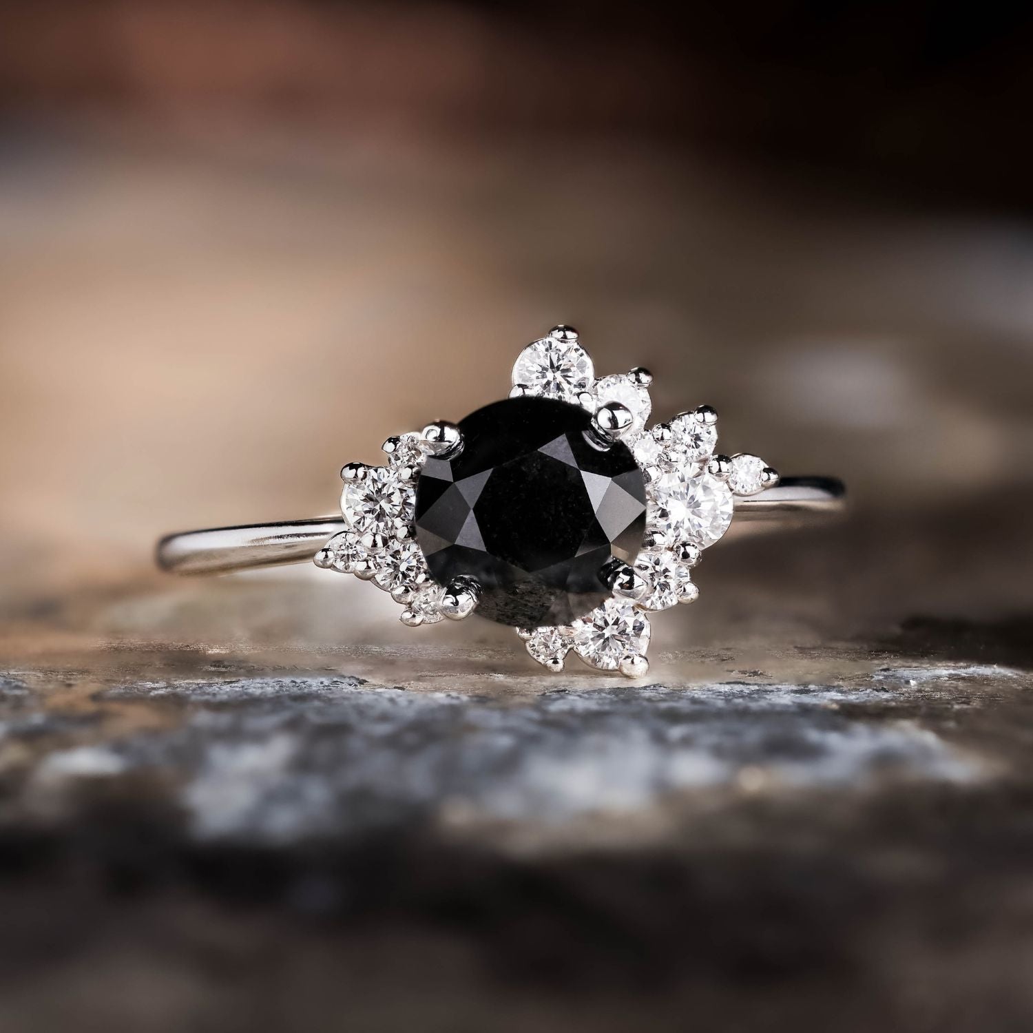 Black Diamond Accent Rings