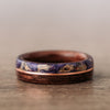 Champ-Elysees-Womens-Antique-Walnut-Wood-Wedding-Band-14k-Rose-Gold-Inlay-Provence-Lavender-Rustic-and-Main