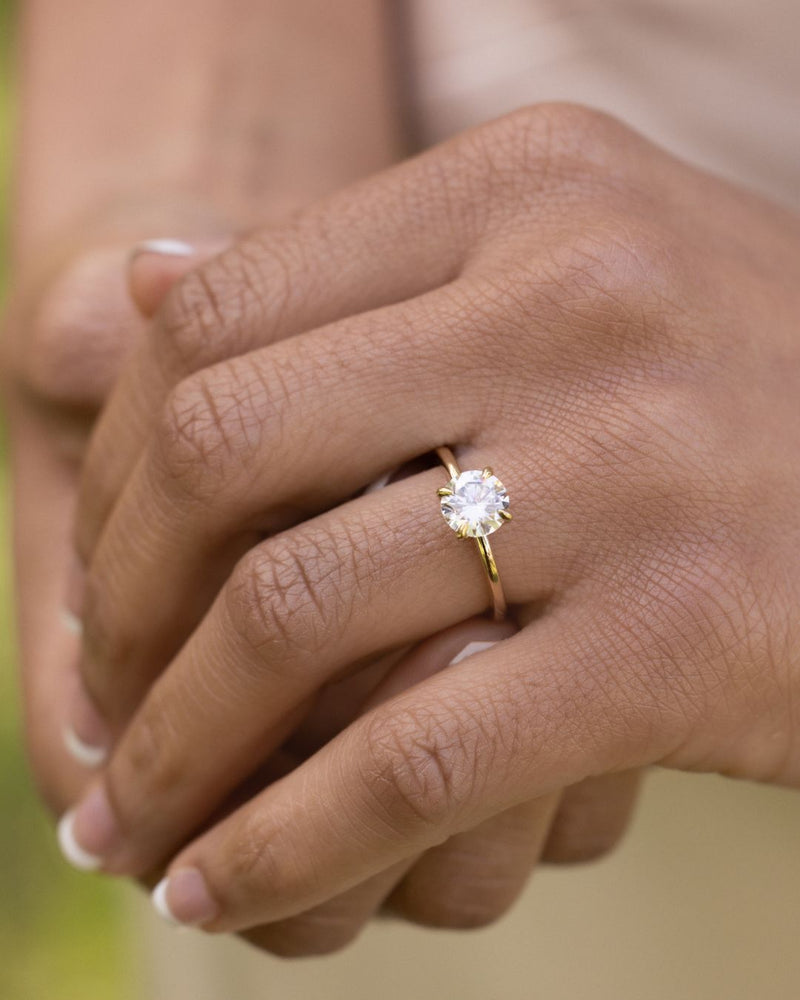 Round Diamond Solitaire
