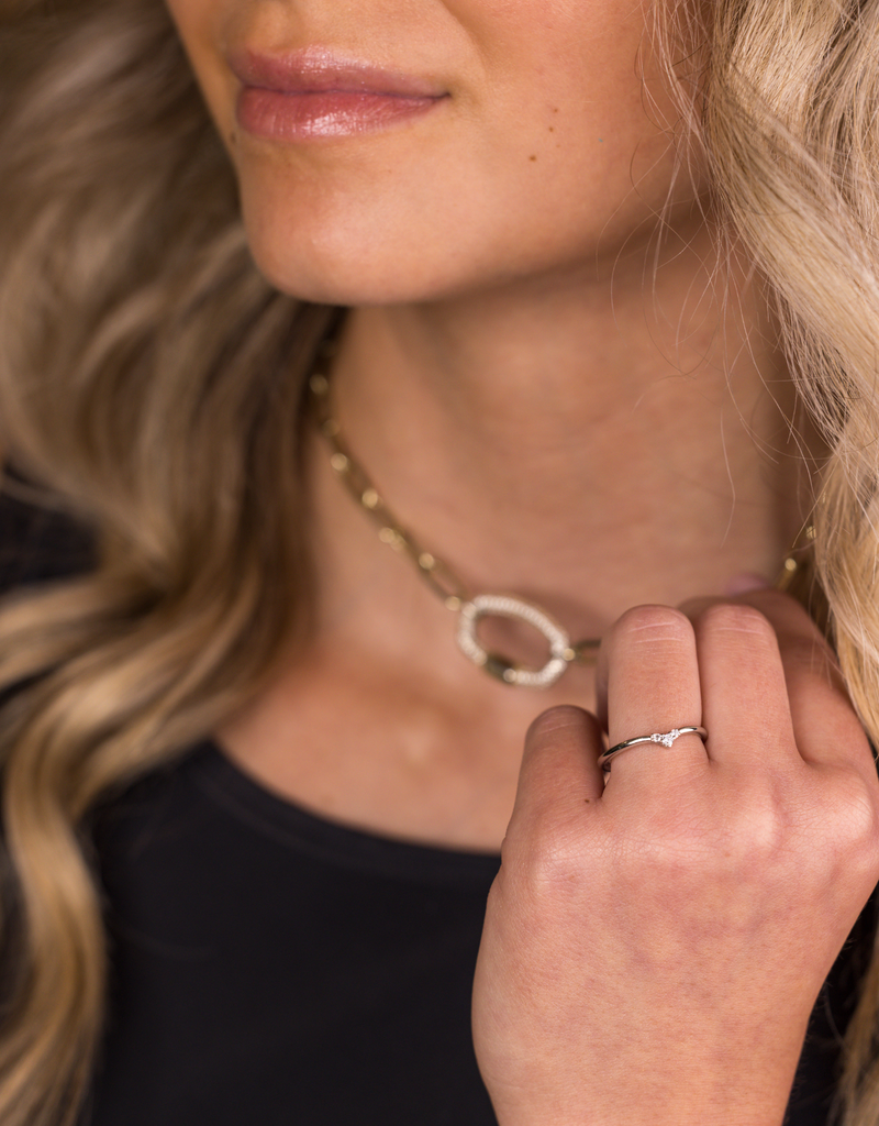 Diamond Chevron Contour Band