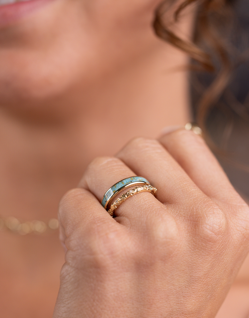 Vintage Floral Stackable Band