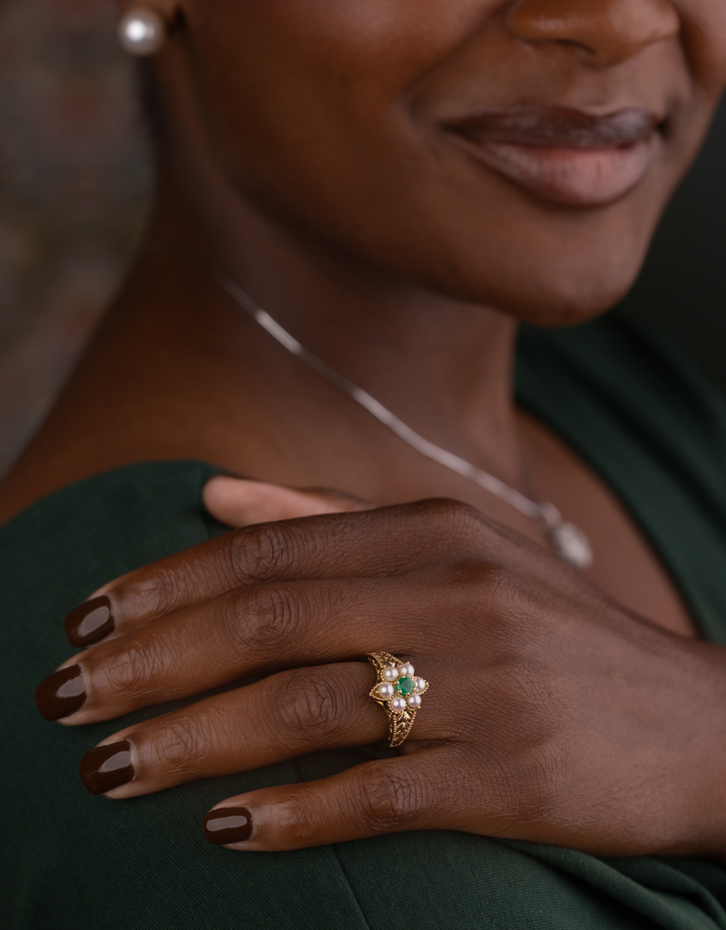 Natural Emerald & Cultured Pearl — Ancient Stones, Living Beauty