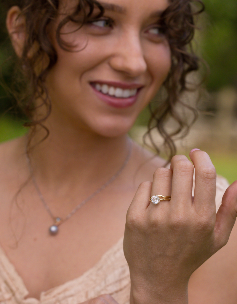 Solid Recycled Gold Contour Band