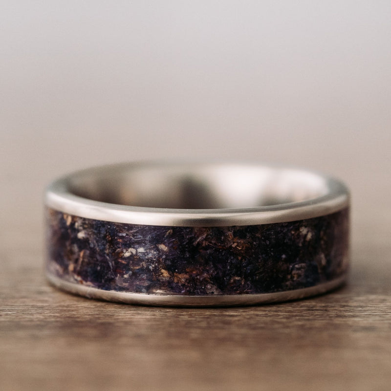 Custom-Titanium-Wedding-Band-Lavender-Rustic-and-Main
