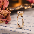 Custom Elongated Cushion Lab-Grown Diamond Engagement Ring in 14K Yellow Gold