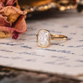 Custom Elongated Cushion Lab-Grown Diamond Engagement Ring in 14K Yellow Gold