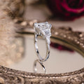 Custom Radiant Lab-Grown Diamond Engagement Ring in 14K White Gold