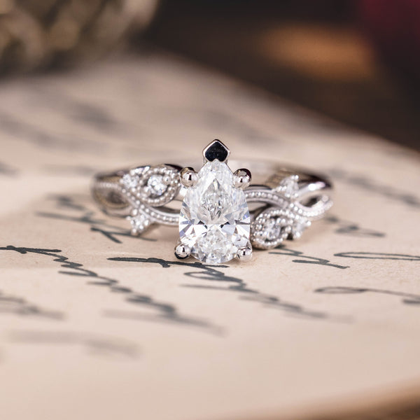 Custom Vintage Inspired Larkwood White Gold