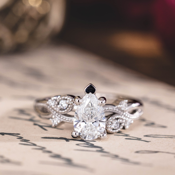 Custom Vintage Inspired Larkwood White Gold