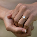 Emerald-Cut-Lab-Diamond-Engagement-Ring-Split-Shank-The-Rosalie-Rustic-And-Main