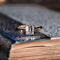 Emerald-Cut-Lab-Diamond-Engagement-Ring-Split-Shank-The-Rosalie-Rustic-And-Main