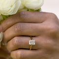 Emerald-Cut-Lab-Diamond-Engagement-Ring-Split-Shank-The-Rosalie-Rustic-And-Main