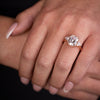 Emerald-cut-diamond-three-stone-engagement-ring-trillion-diamond-accent-stones-the-ingrid-rustic-and-main