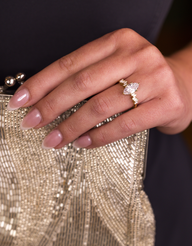 Marquise Diamond with Baguette Accents