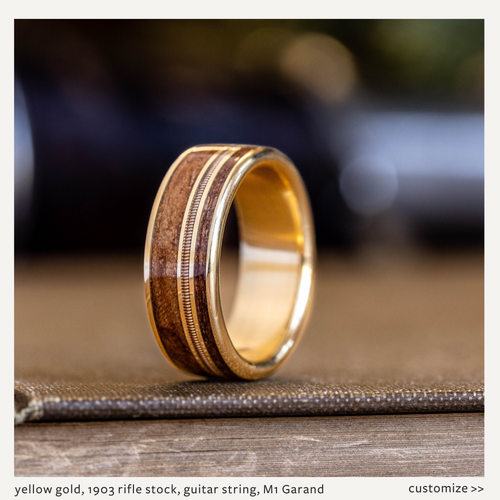 Custom Titanium and Gold Rings – Rustic and Main