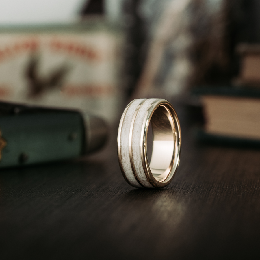::Shown in 8mm Wide | 14K Yellow Gold