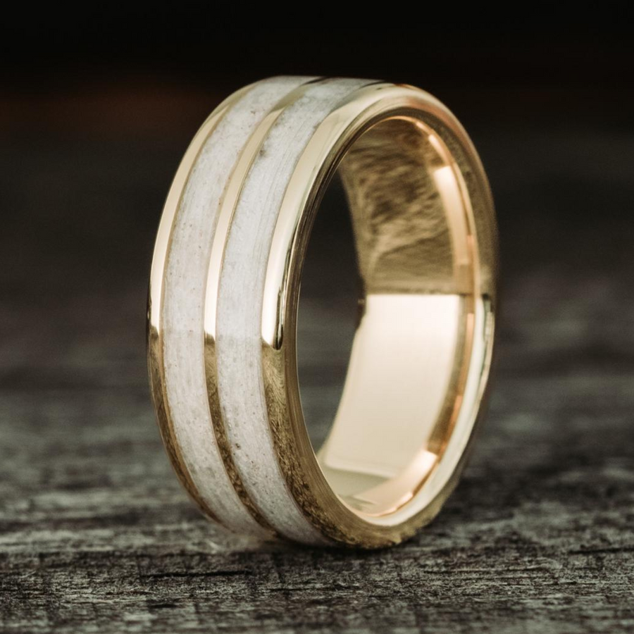 ::Shown in 8mm Wide | 14K Yellow Gold
