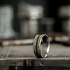 The Intergalactic | Men's Titanium Wedding Band with Meteorite and Imperial Diopside Inlays