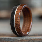 Mens-Rifle-Stock-Wood-Wedding-Band-with-WWI-Uniform-and-Silver-Inlay_2