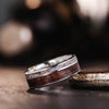 Mens-Silver-Wedding-Ring-Elk-Antler-Antique-Walnut-Rustic-And-Main