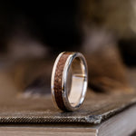 The Garand in Gold | Men's M1 Garand Rifle Stock Wood and Gold Wedding Band